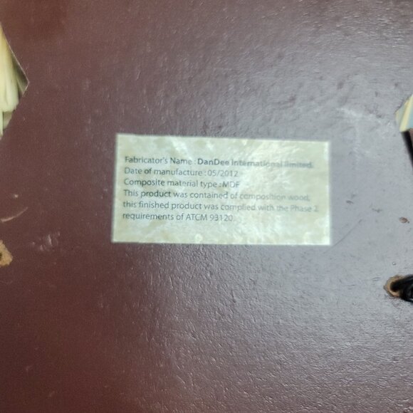 Wood Long Rich HARVEST Greetings Pumpkin Head Scarecrow 20.5 Inch Tall - Picture 7 of 7